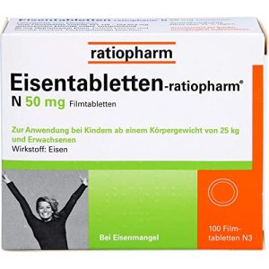 Eisentabletten Ratiopharm, N 50 mg Filmtabletten, 100 St