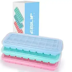 Eiswuerfelform ezilif silikon mit deckel 24 fach 3er pack