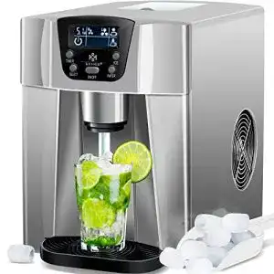 Eiswuerfelmaschine kesser eiswuerfelbereiter edelstahl 100w