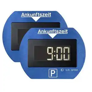 Elektronische parkscheibe park lite 2x digitale parkuhr blau