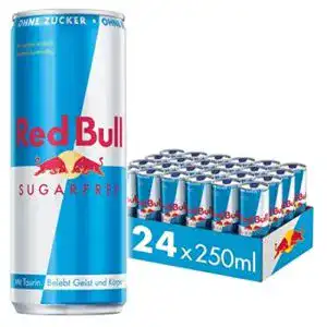 Energy drink red bull sugarfree 24er palette dosen