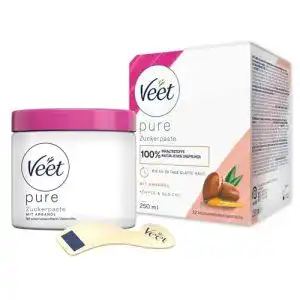 Enthaarungscreme veet pure zuckerpaste mit arganoel