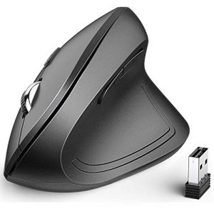 Ergonomische Maus iClever Kabellos, 2.4G Wireless vertikal