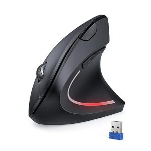 Mouse ergonomico TECKNET Wireless verticale, 4800 DPI