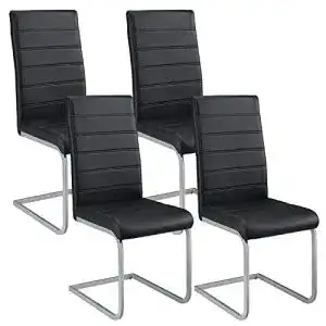 Esszimmerstuhl juskys freischwinger schwingstuhl vegas 4er set 4