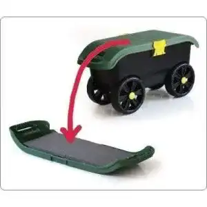 Fahrbarer gartensitz tec hit 390003 rollstuhl 3 in 1