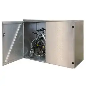 Fahrradgarage reinkedesign multifunktionsbox edelstahl