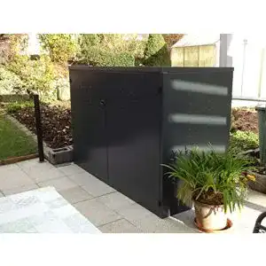 Fahrradgarage reinkedesign multifunktionsbox verz stahl
