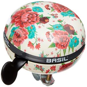 Campana de bicicleta Basil Big Bell Bloom, Gardenia White, 80 mm