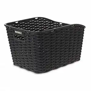 Fahrradkorb basil weave wp black einheitsgroesse