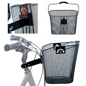 Fahrradkorb ora tec feinmaschiger metall lenkerkorb klicksystem