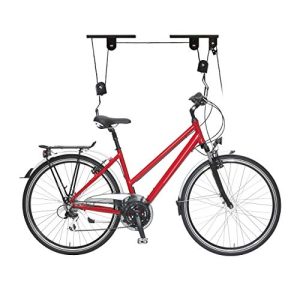 Sollevatore per biciclette Relaxdays, fino a 20 kg, altezza massima del soffitto 4 m, bicicletta