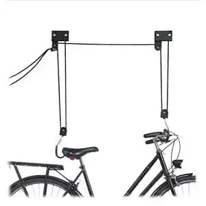 Fahrradlift relaxdays schwarz fahrrad deckenlift 45 kg traglast