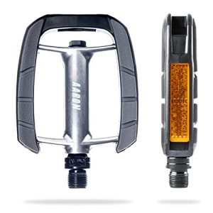 AARON City bicycle pedals with non-slip rubber grip