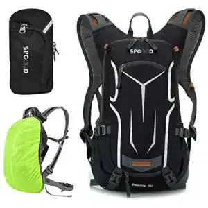 Fahrradrucksack spgood 20l damen herren regenschutzkappe