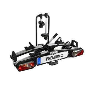 Bicycle carrier EUFAB 11521 PREMIUM 2, suitable for e-bikes