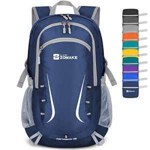 ZOMAKE 40L Foldable Backpack, Large Lightweight Waterproof