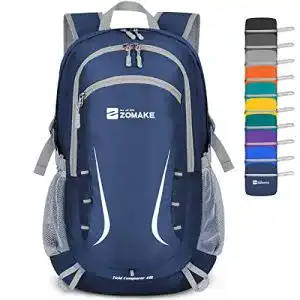 Faltbarer rucksack zomake 40l gross leicht wasserdicht