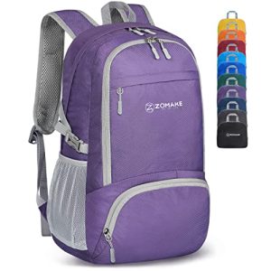 Faltbarer Rucksack ZOMAKE Leicht, Packbare Backpacks 30L