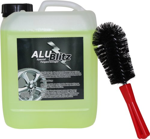 Detergente per cerchioni Alu-Blitz Spezial 5 litri + spazzola per cerchioni - detergente per cerchioni Alu-Blitz Spezial 5 litri spazzola per cerchioni