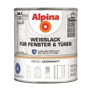 Fensterlack alpina weisslack fuer fenster tueren 2 l seidenmatt
