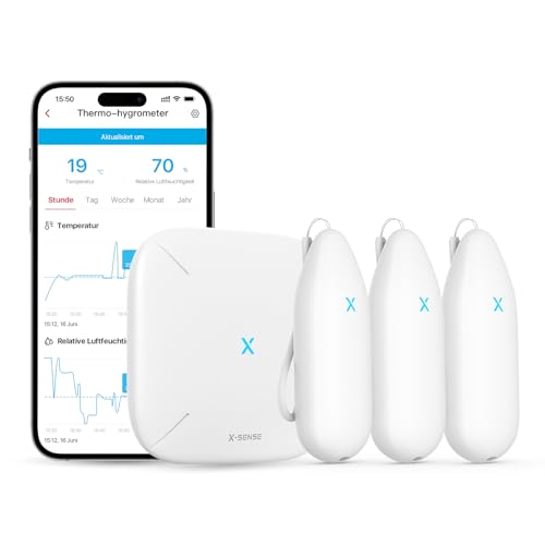 Feuchtigkeitsmessgerät X-Sense WLAN Hygrometer Thermometer