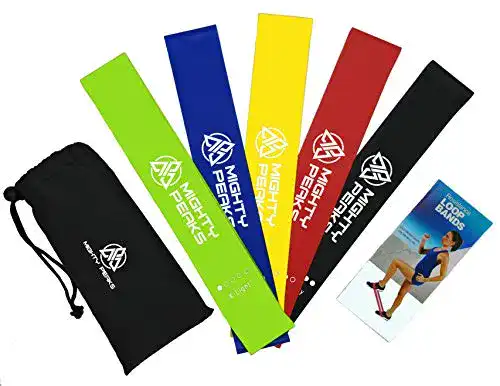 Fitnessband MIGHTY PEAKS Fitnessbänder-Set, 5er mit Tasche