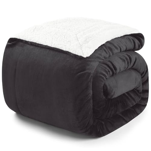 Fleecedecke Blumtal Premium Sherpa Kuscheldecke flauschig