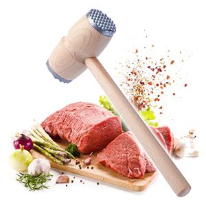 Meat tenderizer KADAX meat hammer, schnitzel tenderizer made of wood