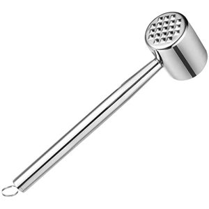 Meat Tenderizer N\C Double Sided 304 Stainless Steel Meat Hammer