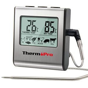 Húshőmérő ThermoPro TP16 digitális, pörkölés hőmérő