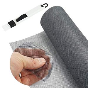 Tela mosquiteira BUZIFU vendida ao metro, tecido fibra de vidro, 120×250 cm