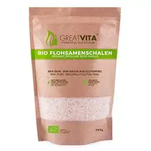 Flohsamen great vita greatvita bio schalen 99 rein 500g
