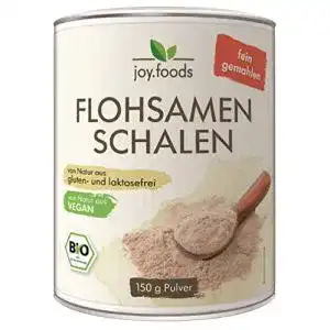 Flohsamen joy foods bio schalenpulver fein gemahlen