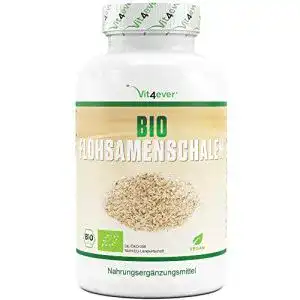 Flohsamen vit4ever bio schalen 365 vegane kapseln