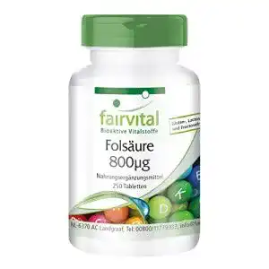 Folsaeure fairvital 800c2b5g fuer kinderwunsch schwangerschaft