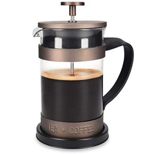 French Press Kaffeebereiter Navaris mit Edelstahl Filter, 600 ml