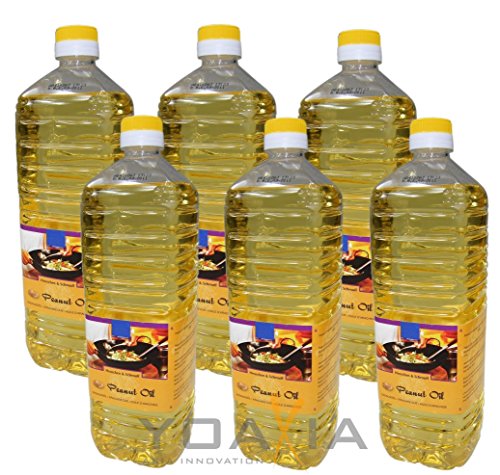 Frittieröl H & S 6er Pack 100% Erdnuss-Öl, 6x 1000ml - frittieroel h s 6er pack 100 erdnuss oel 6x 1000ml