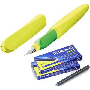 Stylo plume Pelikan stylo plume Twist jaune fluo, pointe M, universel