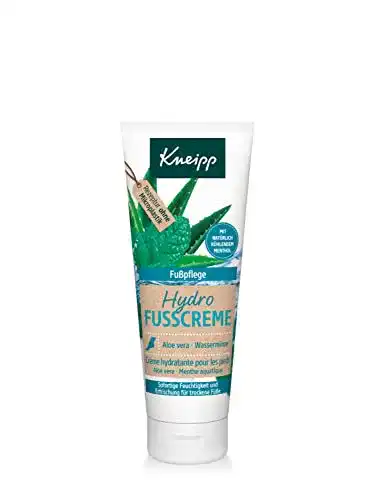 Fußcreme Kneipp Hydro, Aloe Vera & Wasserminze 75 ml