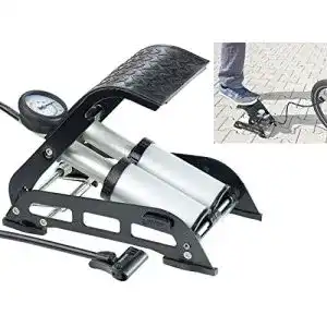 Fussluftpumpe agt fahrrad hochleistungs doppel stahlzylinder