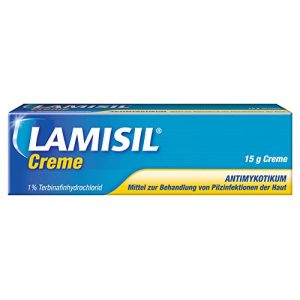Creme para pés de atleta Creme Lamisil, cloridrato de terbinafina a 1%, eficaz
