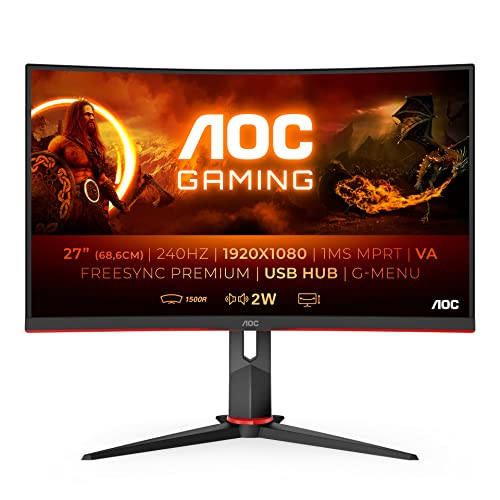 Gaming Monitor 4K AOC Gaming C27G2ZU, 27 Zoll FHD Curved