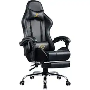 Gaming stuhl luckracer gaming stuhl massage mit fussstuetze