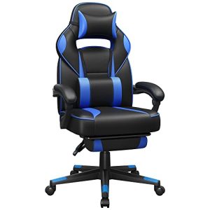 Gaming chair SONGMICS gaming chair, with footrest