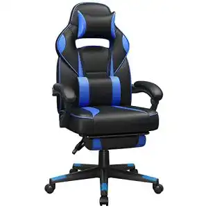 Gaming stuhl songmics gamingstuhl mit fussstuetze