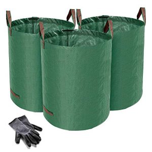 Sac à déchets de jardin Norjews 3X 272L sac de jardin sac à feuilles, stable