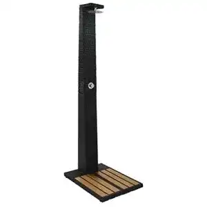 Gartendusche vidaxl poly rattan wpc aussendusche pooldusche