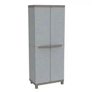 Gartenschrank terry c rattan 3680 besenschrank mit zwei tueren
