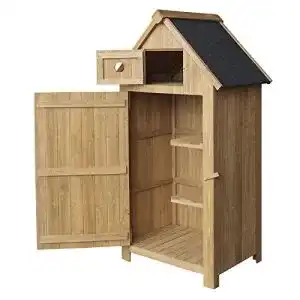 Gartenschrank wiltec schmales gartenhaus aus fichtenholz